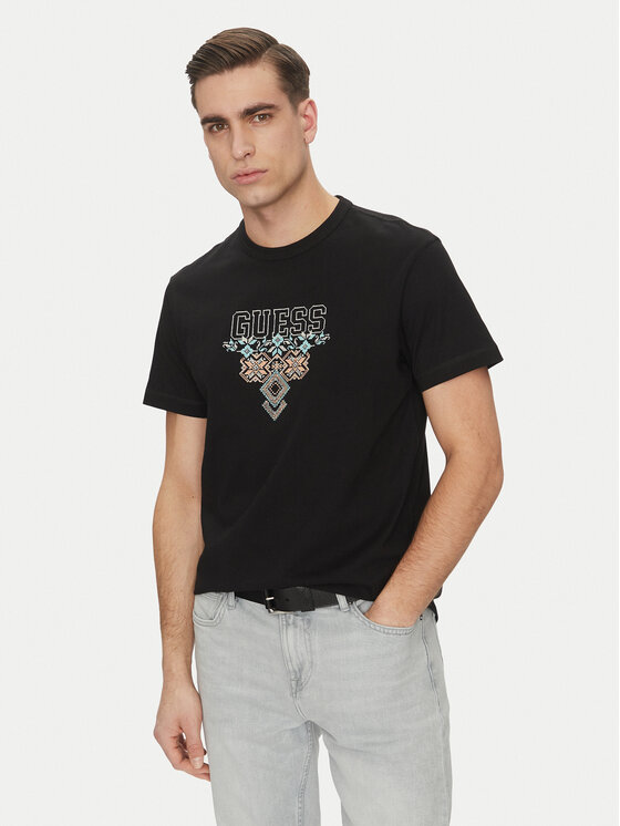 Guess Guess Póló 173007 Fekete Classic Fit