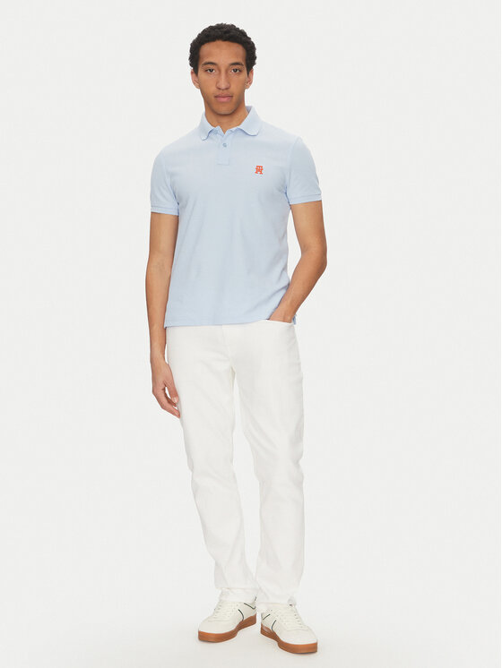 Tommy Hilfiger Tommy Hilfiger Polo MW0MW33167 Svijetloplava Regular Fit