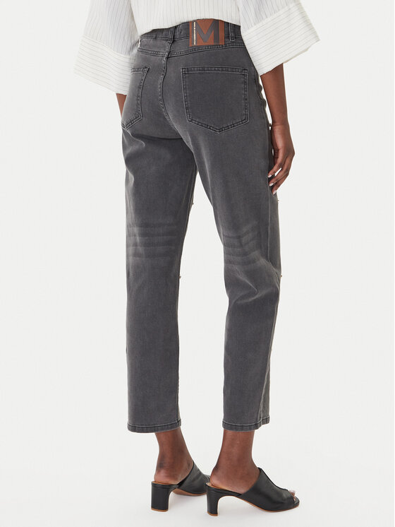 LOLA CASADEMUNT LOLA CASADEMUNT Джинси MS2614016 Сірий Straight Fit