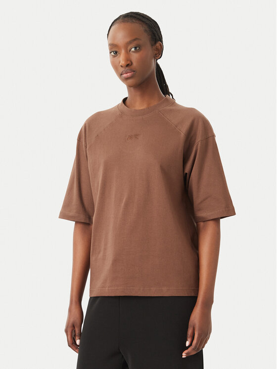 Reebok Reebok T-Shirt Reebok X Ewa Chodakowska Mila RK25977CCW Hnědá Regular Fit