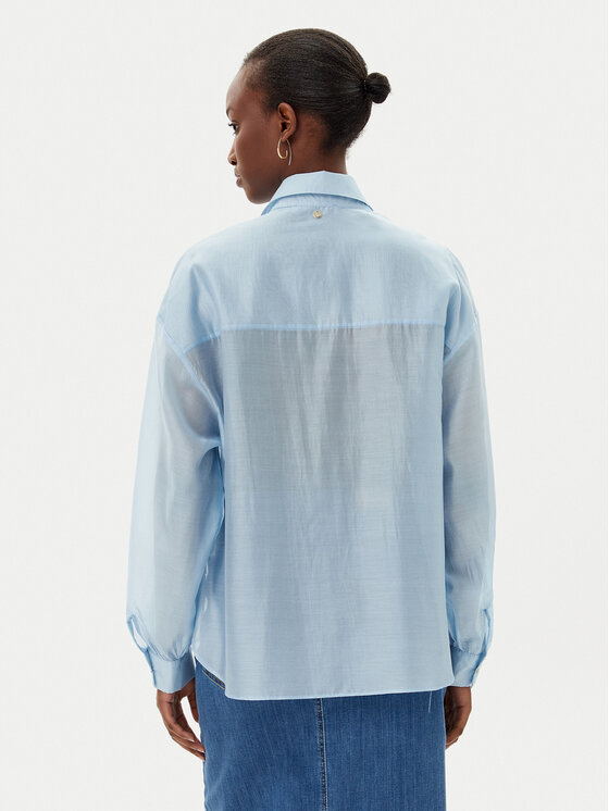 Rinascimento Rinascimento Hemd CFC0123656003 Himmelblau Relaxed Fit