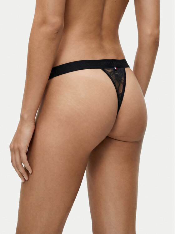 Tommy Hilfiger Tommy Hilfiger Chilot tanga UW0UW06267 Negru