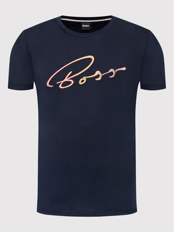 Boss T Shirt Tiburt 279 50467106 Dunkelblau Regular Fit Modivo