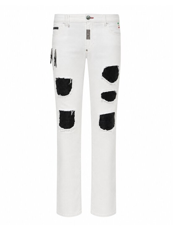 PHILIPP PLEIN PHILIPP PLEIN Jeansy 31792 Biały Skinny Fit