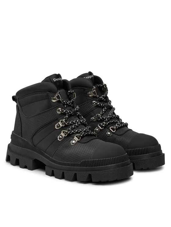 Desigual Desigual Schnürstiefeletten 24WSTY02 Schwarz