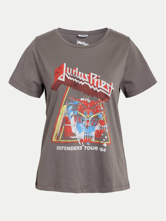 Noisy May Noisy May T-Shirt Nate 27032258 Šedá Regular Fit