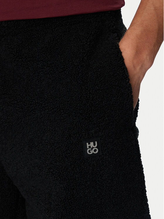 HUGO HUGO Spodnji del trenirke Derypood 50570355 Črna Regular Fit