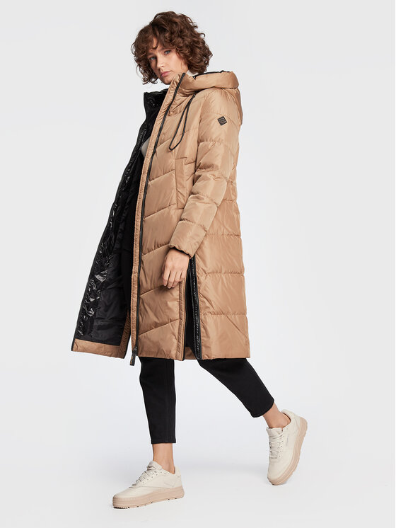 Volcano Volcano Cappotto di transizione J-Monaco L22368-W23 Beige Regular Fit