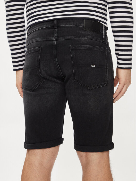 Tommy Jeans Tommy Jeans Jeans kratke hlače Ronnie DM0DM18784 Črna Slim Fit