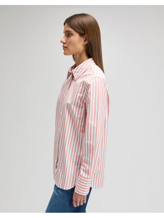 Lee Lee Koszula CLASSIC SHIRT Czerwony Regular Fit