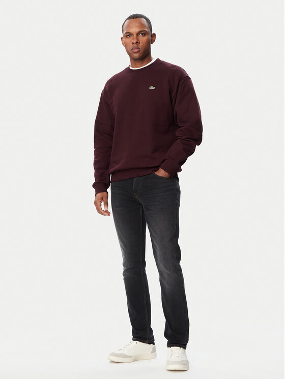 Lacoste Lacoste Bluza SH8868 Brązowy ciemny Regular Fit
