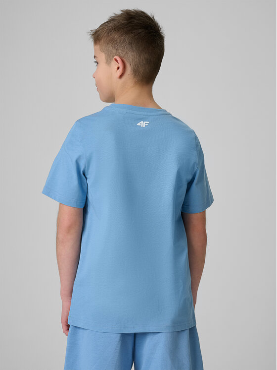 4F 4F T-Shirt WAVE RIDERS CLUB Niebieski Regular Fit