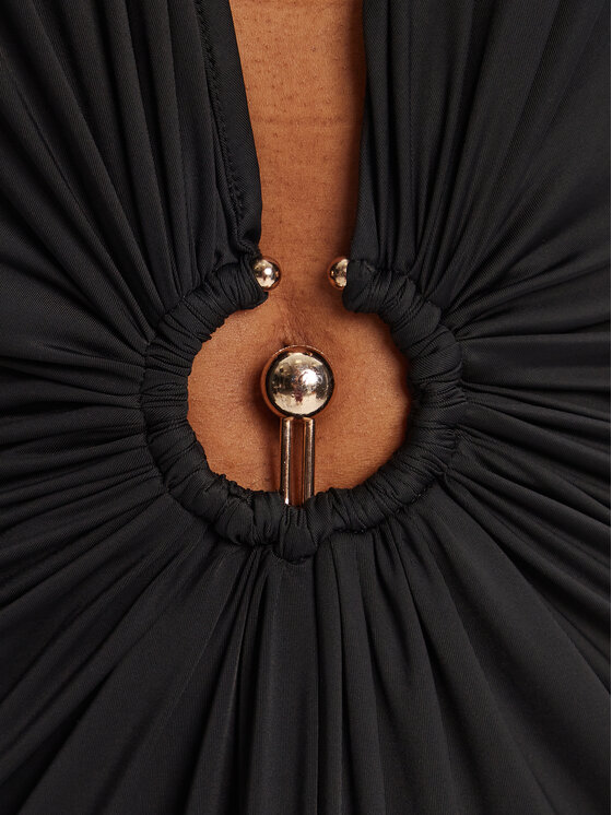 BARDOT BARDOT Abito da cocktail Alma Plunging 59914DB Nero Regular Fit