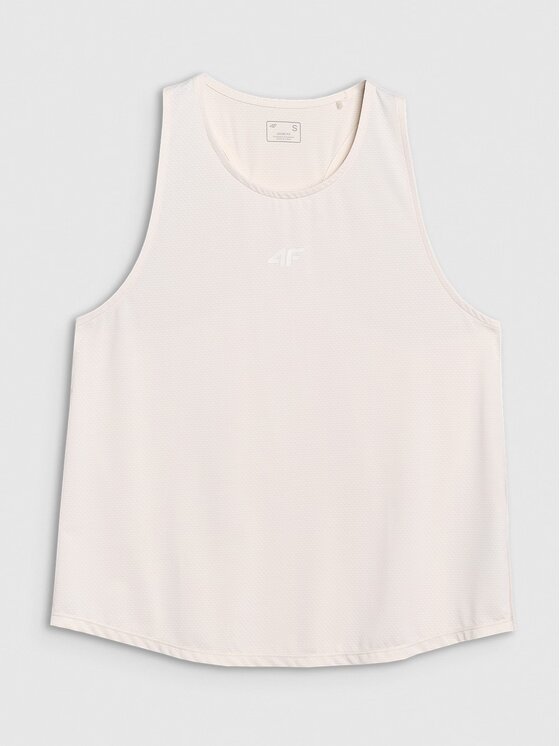 4F 4F Tank top 4FWSS25TFSLF412-11S Biały Oversize