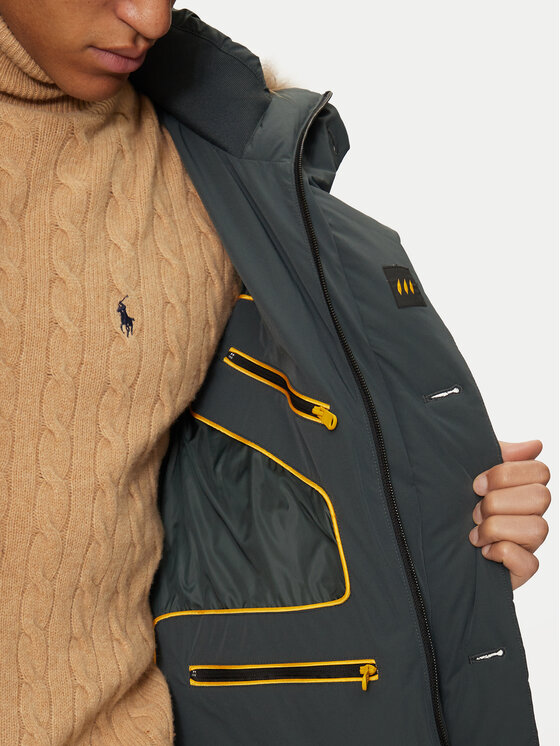 Hetregó Hetregó Daunenjacke Parker 8N436M Grün Regular Fit