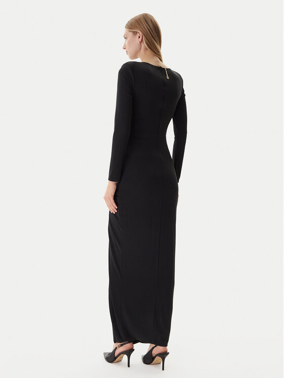 Fracomina Fracomina Vakarinė suknelė FQ25WD3006W62601 Juoda Slim Fit