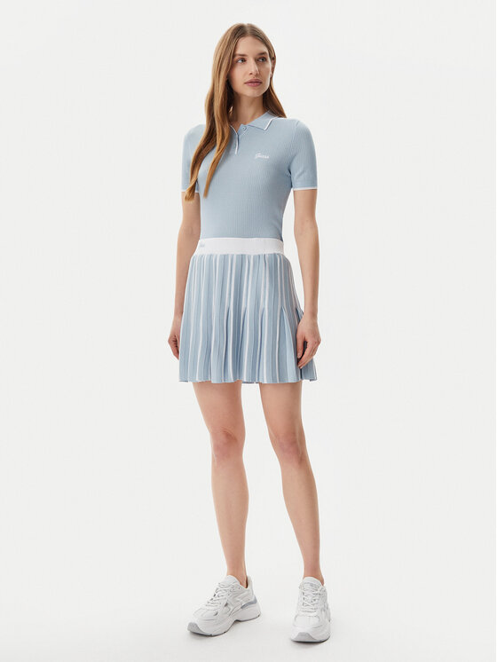 Guess Guess Polokošile V5GP00Z3D60 Modrá Slim Fit