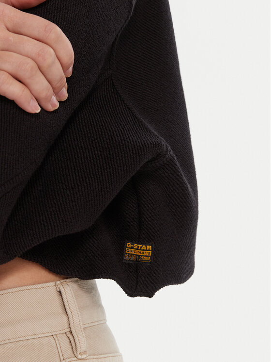 G-Star Raw G-Star Raw Majica dugih rukava Multi Pkt D27168-E312 Crna Relaxed Fit