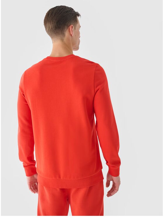 4F 4F Bluza 4FWMM00TSWSM1465 Pomarańczowy Regular Fit