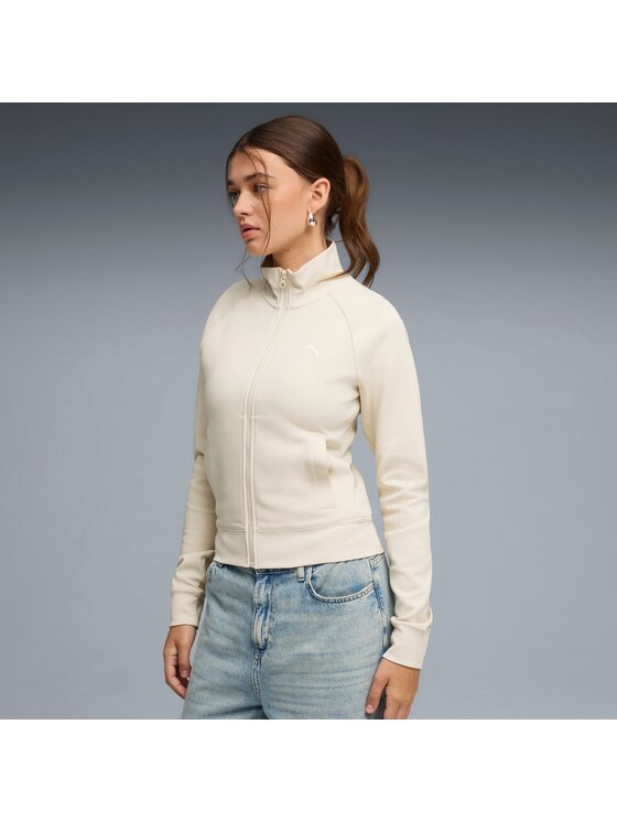 Puma Puma Bluza 634323 Beżowy Regular Fit
