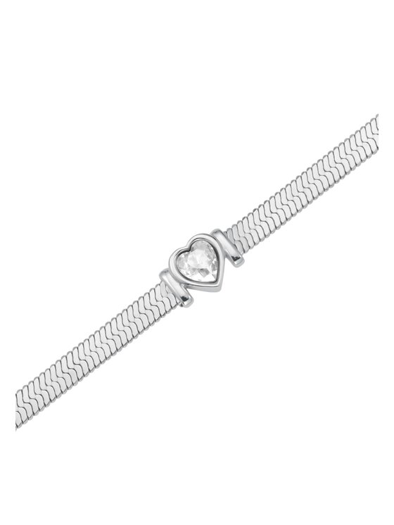 Rosefield Rosefield Bransoletka Heart Collection Srebrny