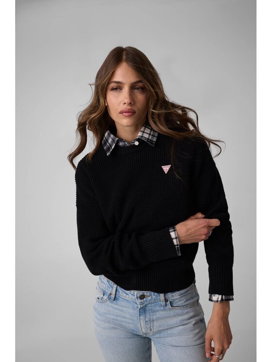 Guess Jeans Guess Jeans Sweter 184167 Czarny Classic Fit