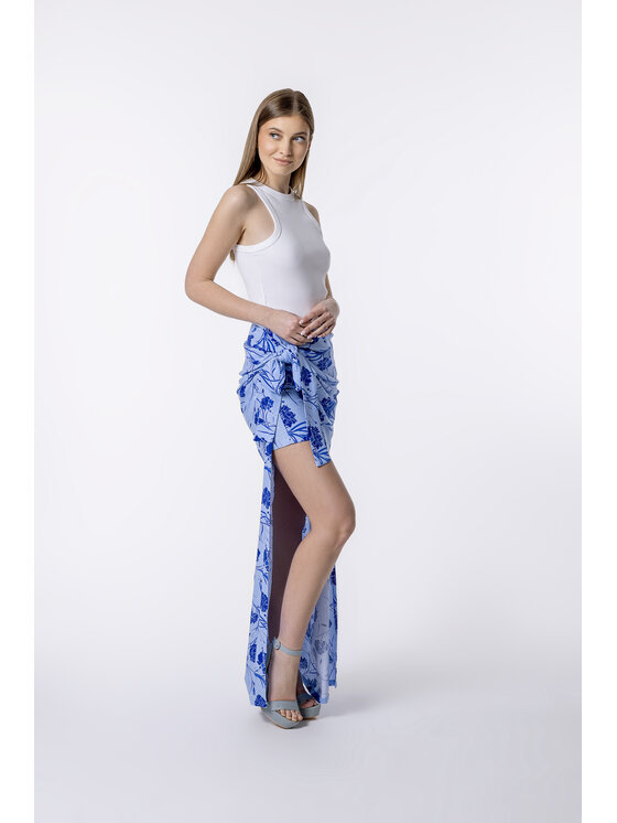 LAURELLA LAURELLA Sukňa 7UL005 Modrá Regular Fit
