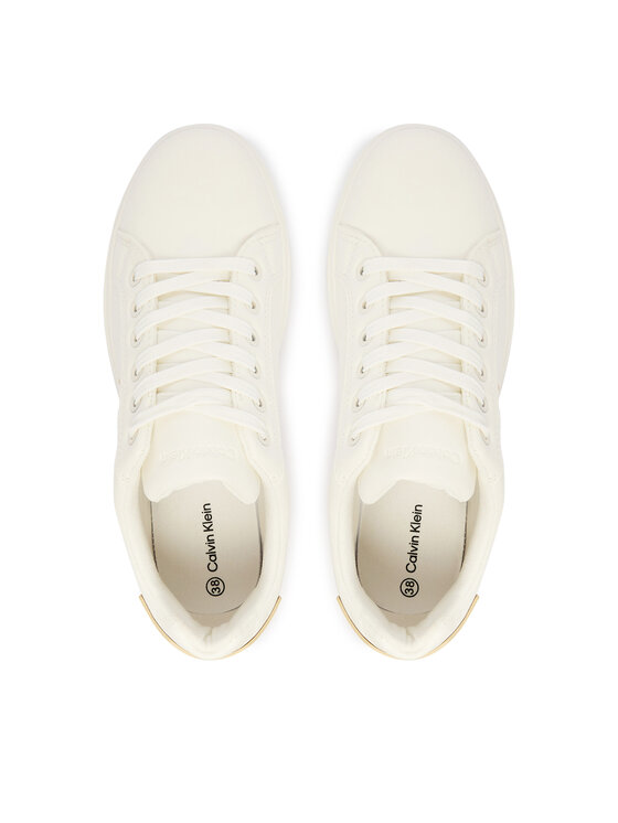 Calvin Klein Calvin Klein Sneakersy Low Cut Lace Up V3X9-83300-1355 Bílá