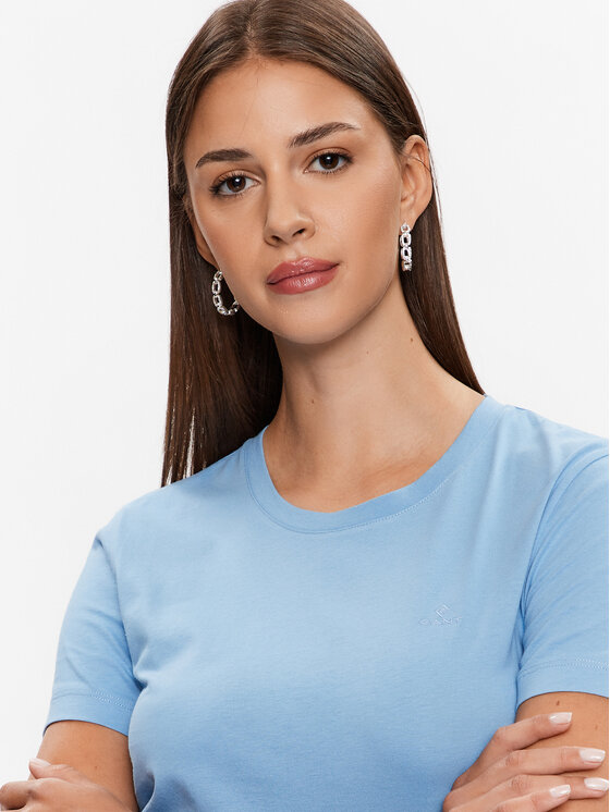 Gant Gant Футболка Original 4200433 Голубий Regular Fit