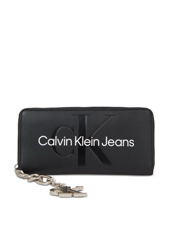 Calvin Klein Jeans Calvin Klein Jeans Denarnica Gifting Zip Around/Keyfob K60K611419 Črna