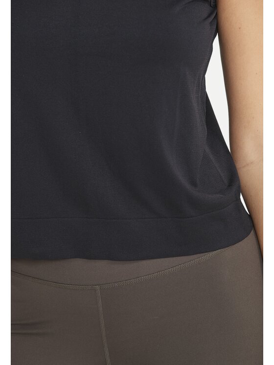Athlecia Athlecia Koszulka techniczna Laimeia Seamless Czarny Relaxed Fit