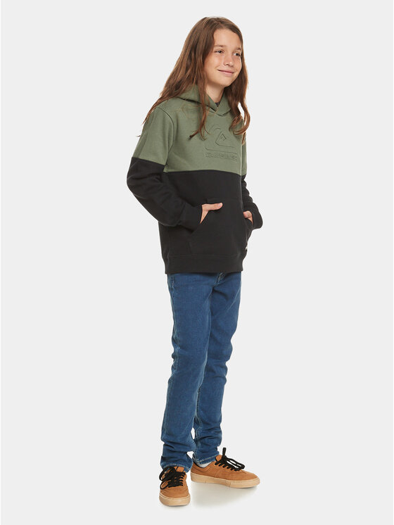 Quiksilver Quiksilver Bluza Embosshoodyouth Otlr EQBFT03865 Zielony Regular Fit