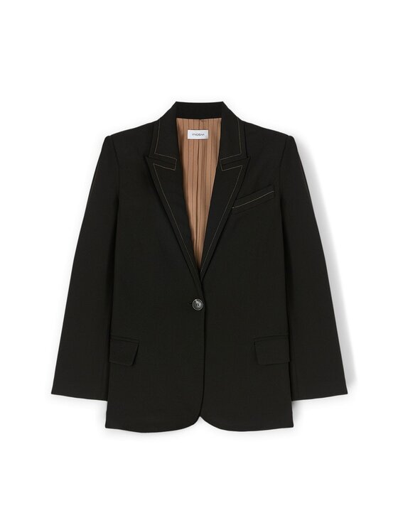 Motivi Motivi Giacca di transizione Q026W000043N033 Nero Regular Fit