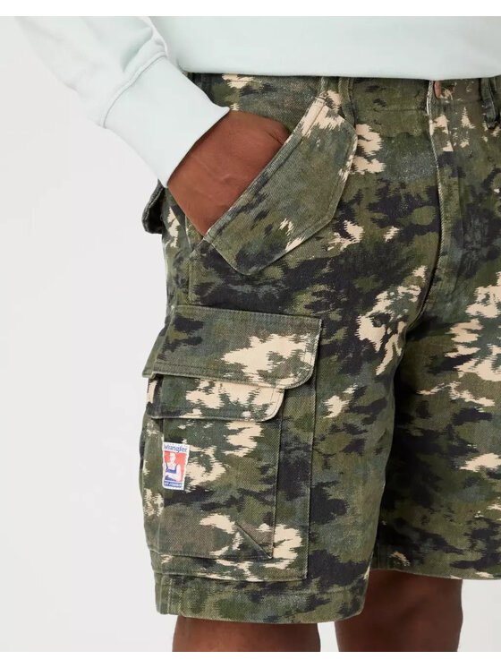 Wrangler Wrangler Pantaloncini di tessuto CASEY CARGO SHORT Multicolore Regular Fit