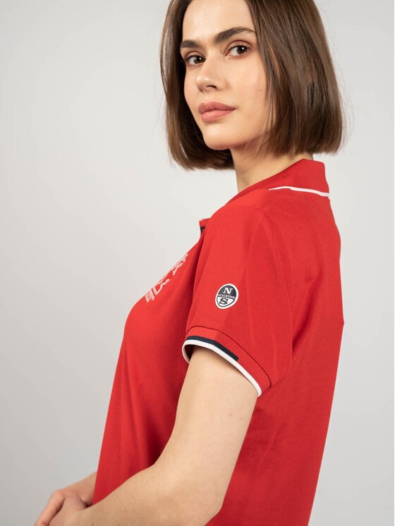 North Sails North Sails Polo 45 2502 000 | Auroa Polo S/S Rosso Regular Fit