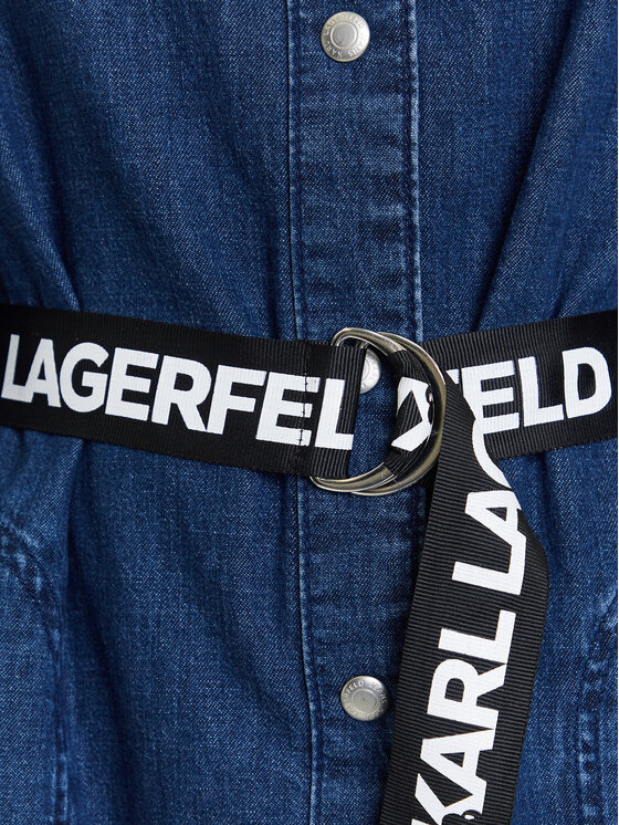 Karl Lagerfeld Jeans Karl Lagerfeld Jeans Sukienka jeansowa A3W13014 Niebieski Regular Fit
