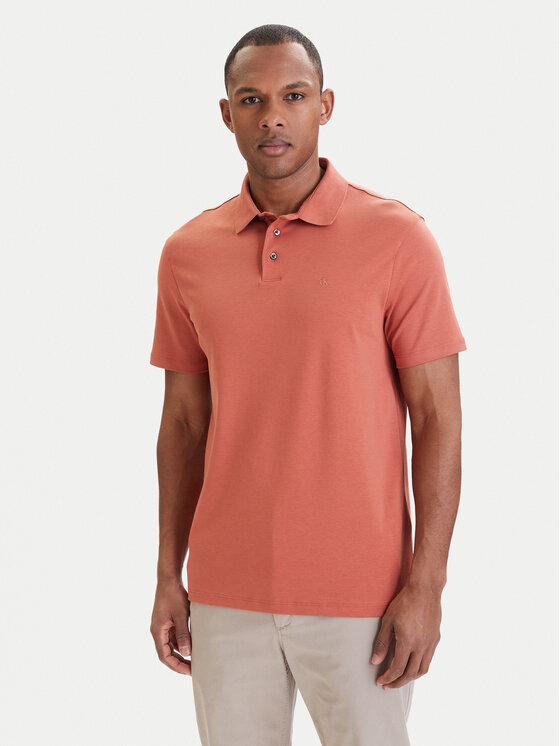 Calvin Klein Tricou polo LV04LB276G Portocaliu Regular Fit