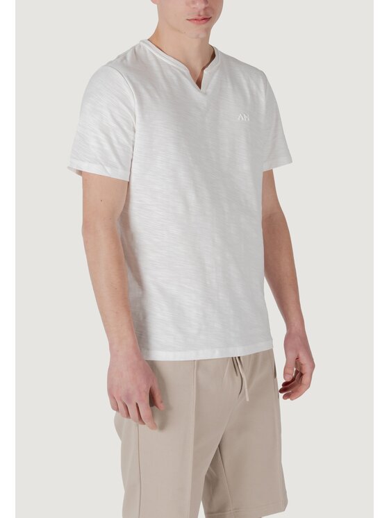 Antony Morato Antony Morato T-Shirt REGULAR FIT WITH EMBROIDERED LOGO Λευκό Regular Fit