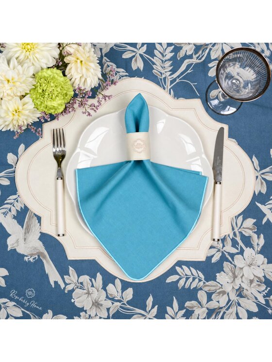 Roseberry Home Roseberry Home Serwetki Sotto Voce Blue Grotto Niebieski