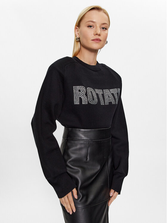ROTATE ROTATE Svetr Firm Rhinestone 100115100 Černá Regular Fit
