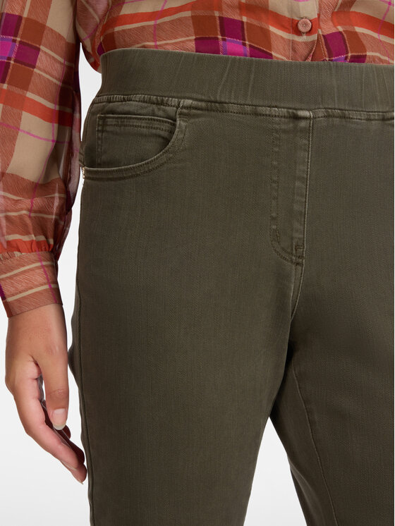 Elena Mirò Elena Mirò Spodnie materiałowe P152G000436N025 Zielony Slim Fit