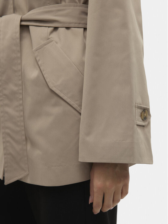 Vero Moda Vero Moda Kevad-sügis mantel Chelsea 10300845 Pruun Regular Fit