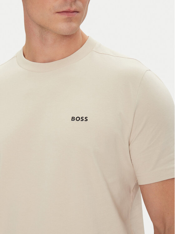 BOSS BOSS Тишърт 50506373 Бежов Regular Fit