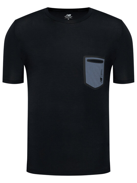 New Balance New Balance T-Shirt MT03173 Czarny Regular Fit