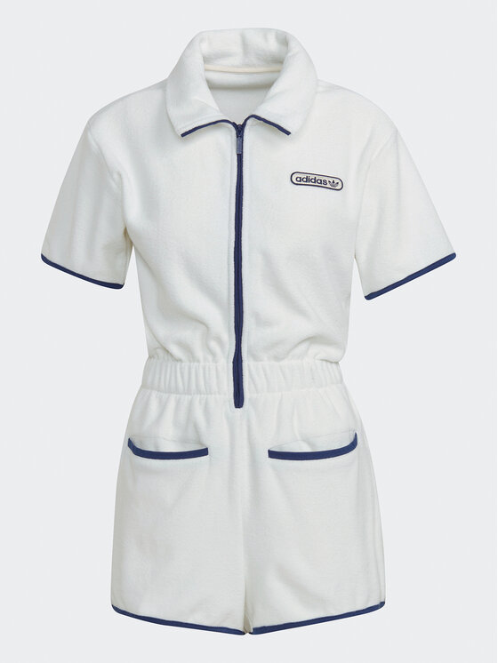 adidas adidas Kombinezon Towel-Terry HT5937 Bijela Loose Fit