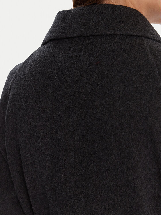 Tommy Hilfiger Tommy Hilfiger Palton de lână WW0WW47286 Gri Regular Fit