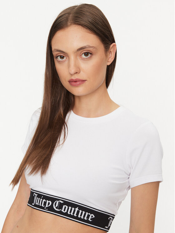 Juicy Couture Juicy Couture Тишърт Sophie JCSSC223412 Бял Regular Fit