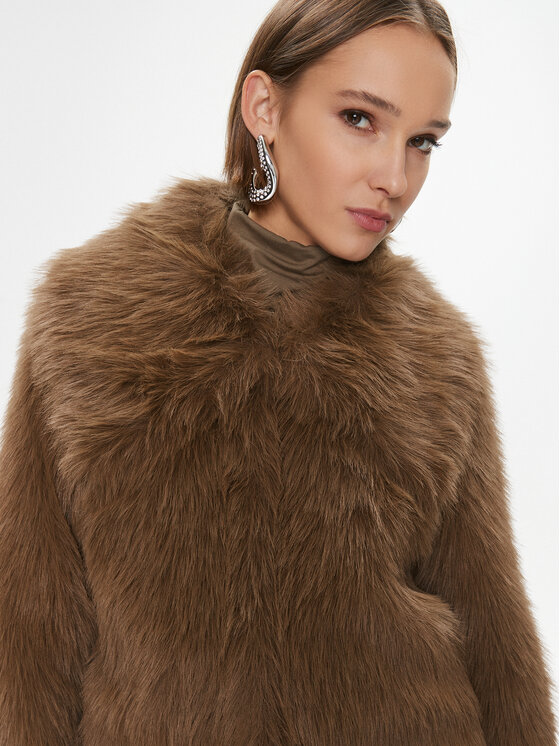 PINKO Pinko Krzno Cattivik 102001 A18D Smeđa Regular Fit