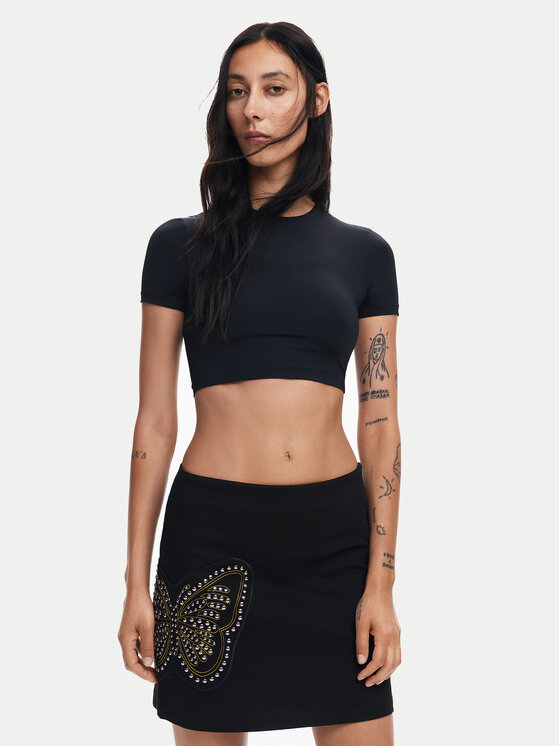 Desigual Desigual Minirock Bangkok 24WWFW01 Schwarz Slim Fit