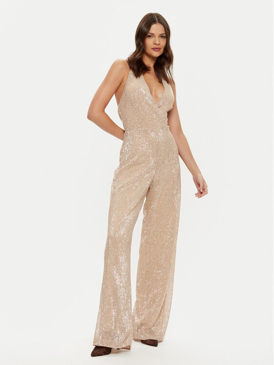 Guess Guess Kombinezon W5RD77 KCNB0 Beżowy Regular Fit